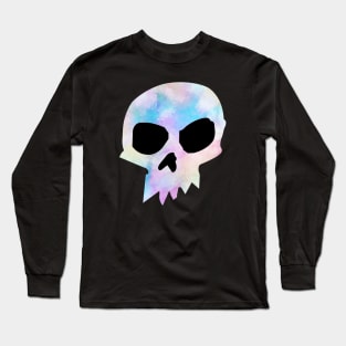 Cid Skull Watercolor Long Sleeve T-Shirt